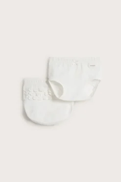 Alushousut röyhelöillä 2-pack | Luonnonvalkoinen | Vauvat | Newbie