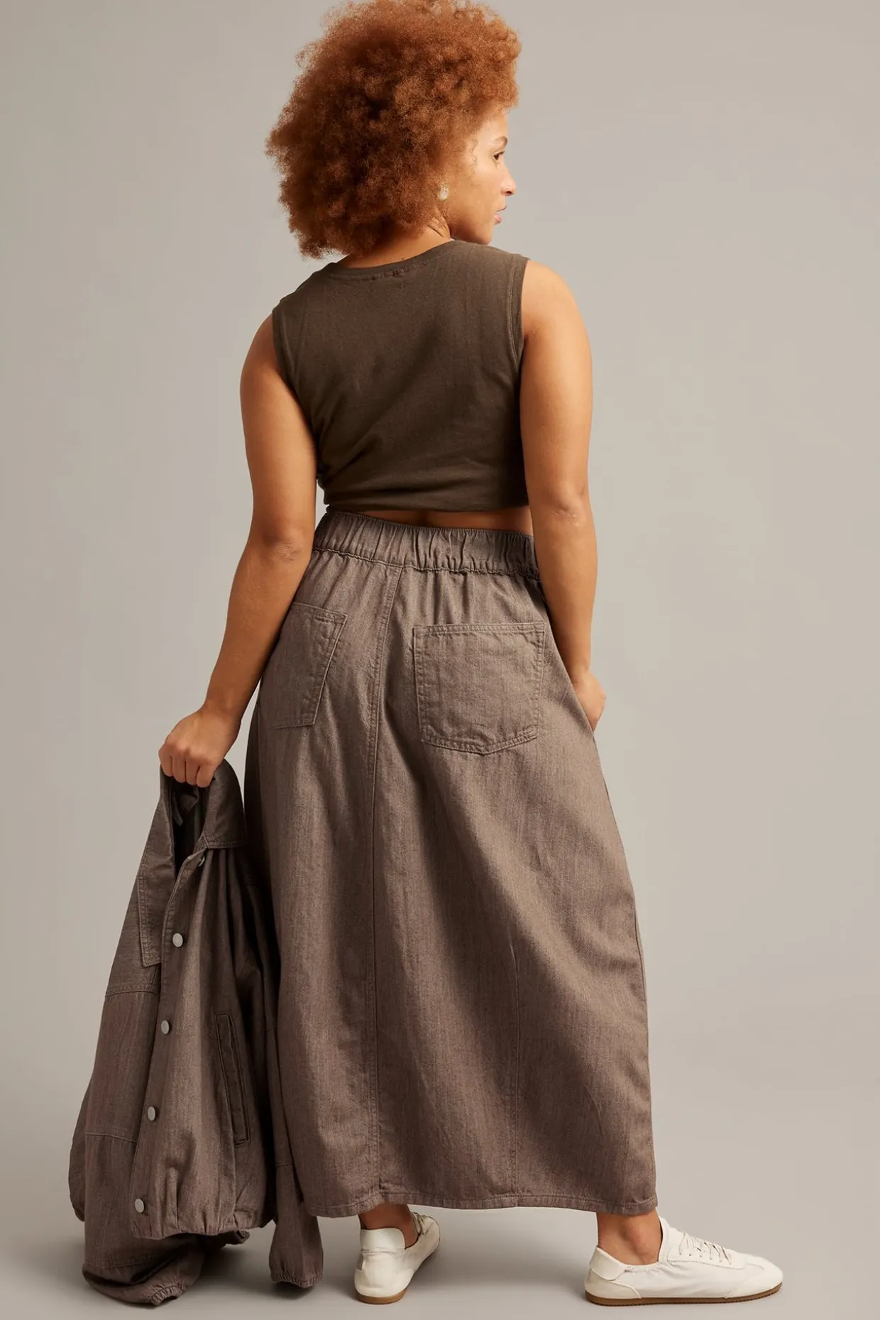 Barrel-denimhame | Melaarattu ruskea | Naiset | Kappahl