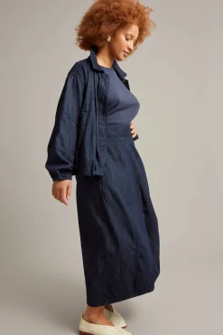 Barrel-denimhame | Tumma denim | Naiset | Kappahl