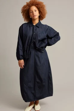 Barrel-denimhame | Tumma denim | Naiset | Kappahl