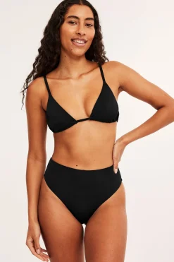 Bikinialaosa, jossa korkea vyötärö | Musta | Naiset | Kappahl