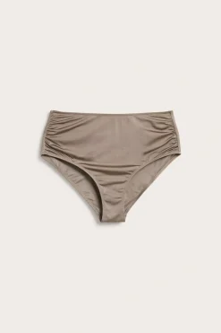 Bikinialaosa, jossa on korkea vyötärö | Tummanbeige | Naiset | Kappahl