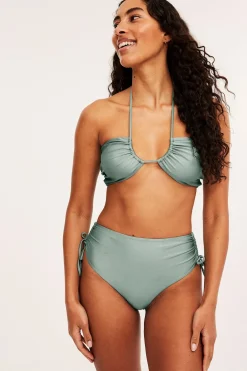 Bikinialaosa solmittavilla nauhoilla | Vaaleanvihreä | Naiset | Kappahl