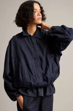 Blouson-farkkutakki | Tumma denim | Naiset | Kappahl