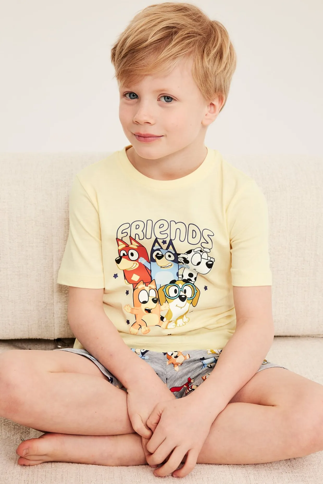 Bluey-pyjamasetti | Vaaleankeltainen | Lapset | Kappahl