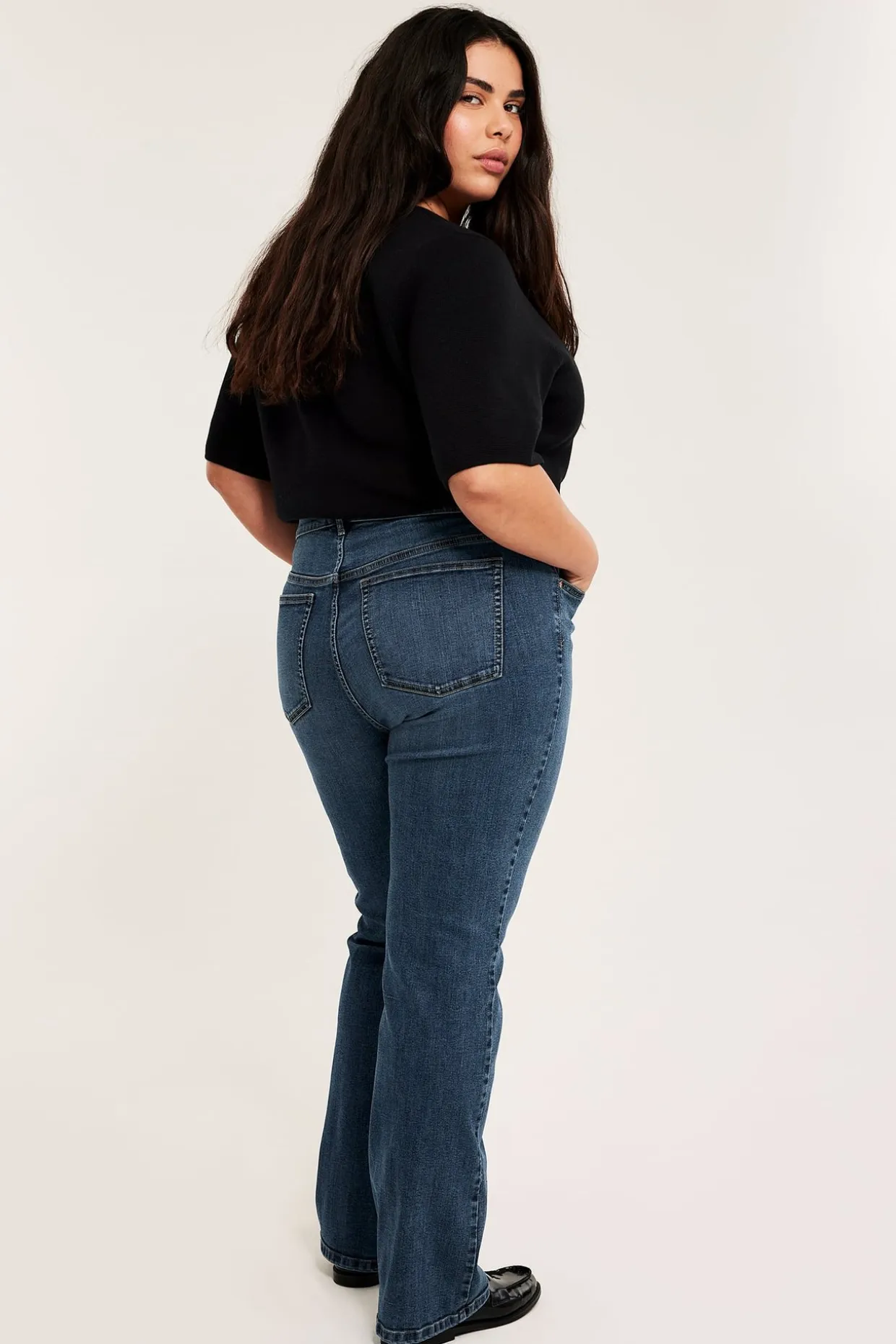 Bootcut jeans high waist | Denim | Naiset | Kappahl