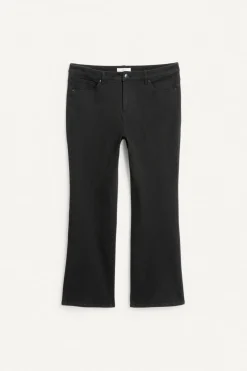 Bootcut jeans high waist | Musta | Naiset | Kappahl