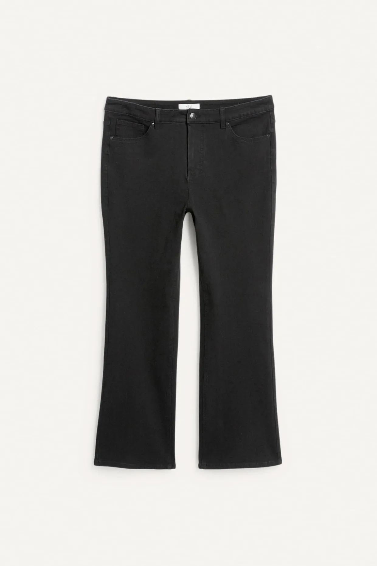 Bootcut jeans high waist | Musta | Naiset | Kappahl