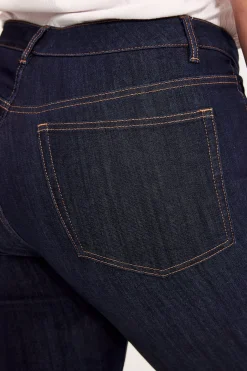 Bootcut jeans high waist | Tumma denim | Naiset | Kappahl