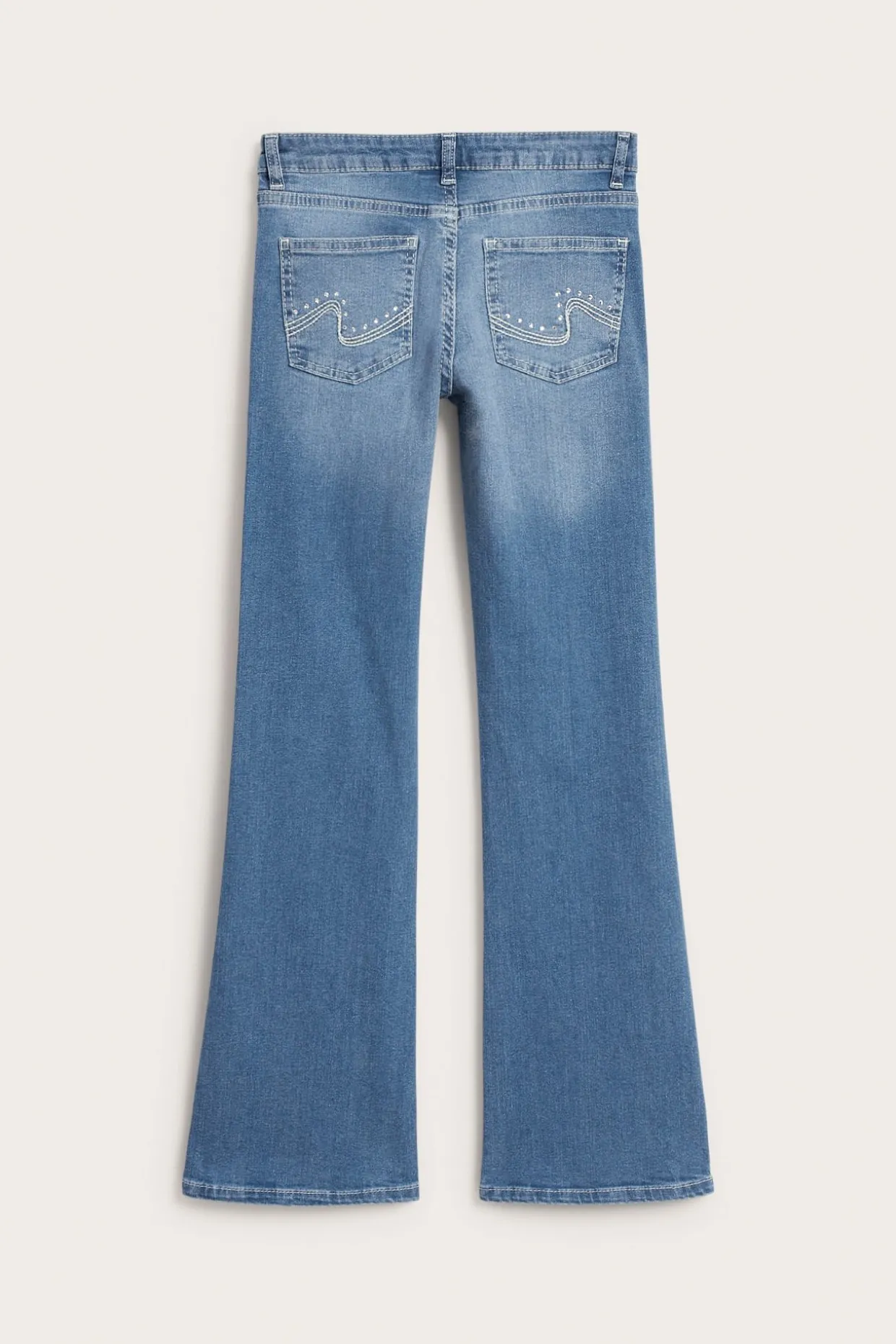 Bootcut jeans low waist | Vaalea denim | Lapset | Kappahl