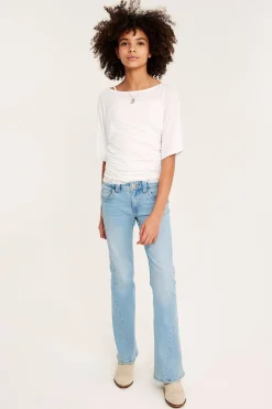 Bootcut jeans low waist | Vaalea denim | Lapset | Kappahl