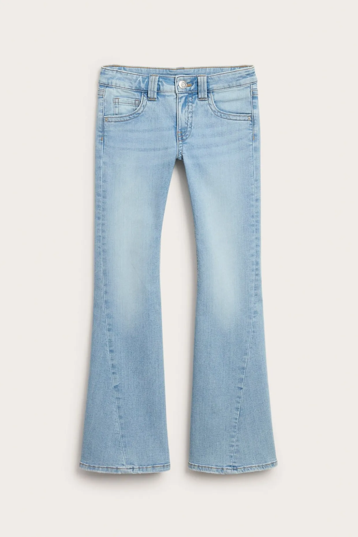 Bootcut jeans low waist | Vaalea denim | Lapset | Kappahl