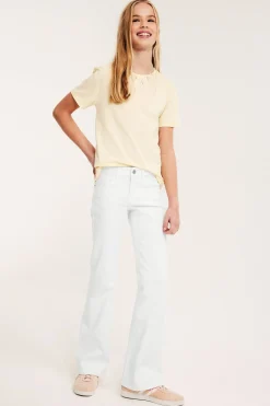 Bootcut jeans low waist | Valkoinen | Lapset | Kappahl