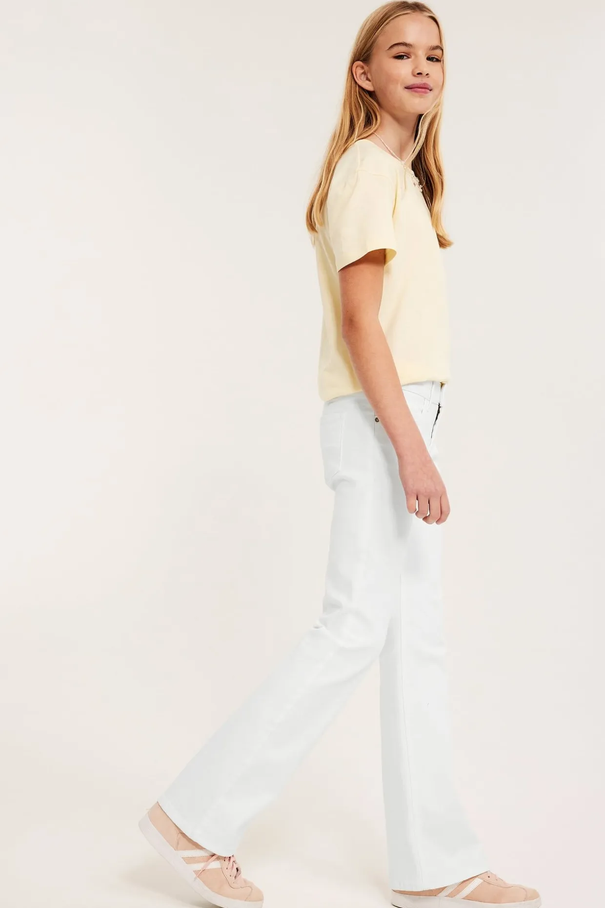 Bootcut jeans low waist | Valkoinen | Lapset | Kappahl