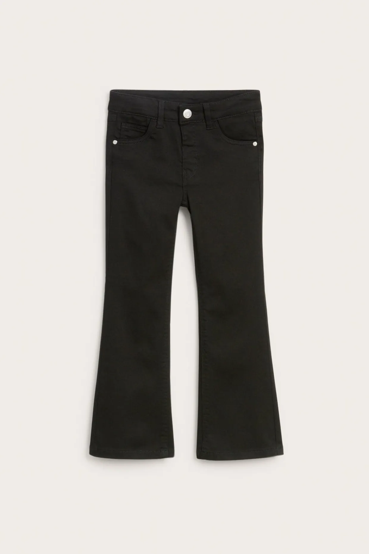 Bootcut jeans mid waist | Musta | Lapset | Kappahl
