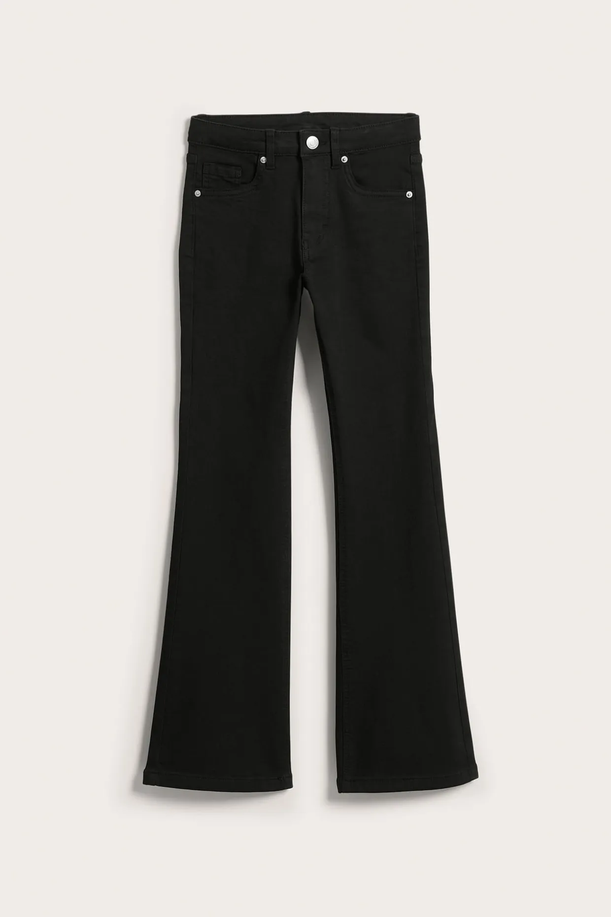 Bootcut jeans mid waist | Musta | Lapset | Kappahl