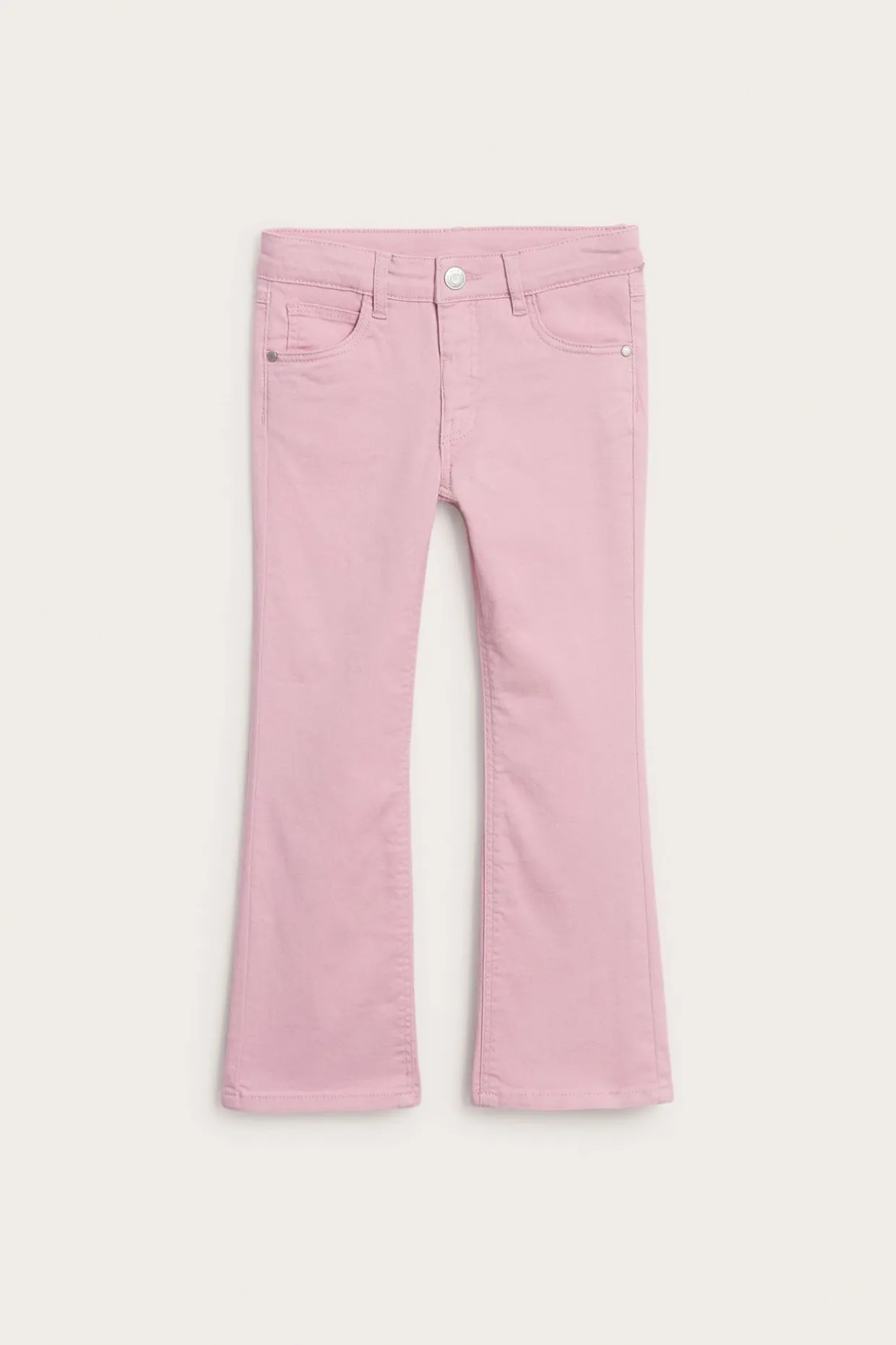 Bootcut jeans mid waist | Vaaleanpunainen | Lapset | Kappahl