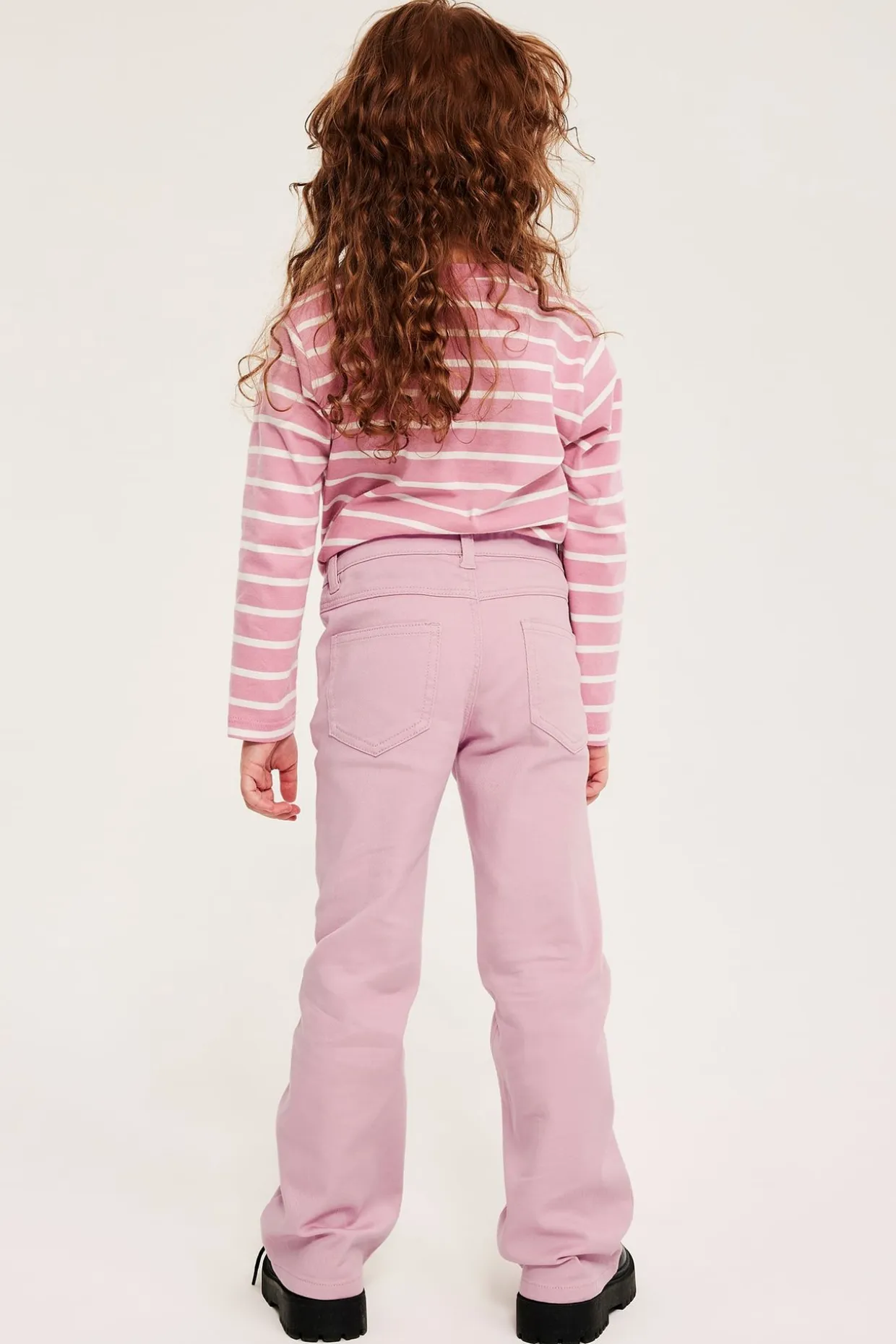 Bootcut jeans mid waist | Vaaleanpunainen | Lapset | Kappahl
