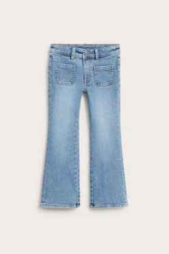 Bootcut jeans mid waist | Vaalea denim | Lapset | Kappahl