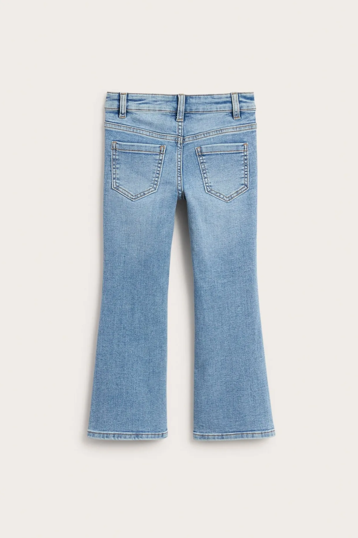 Bootcut jeans mid waist | Vaalea denim | Lapset | Kappahl