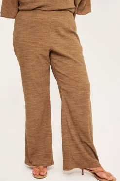 Bootcut-malliset pull-on-housut | Ruskea | Naiset | Kappahl