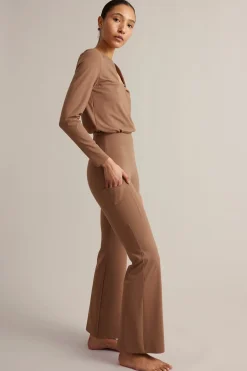 Bootcut-treenitrikoot | Ruskea | Naiset | Kappahl