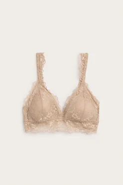 Bralette pitsillä | Ruskea | Naiset | Kappahl