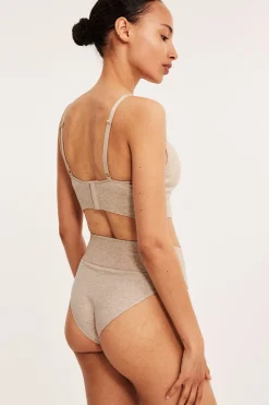 Brasilialaiset pikkuhousut | Meleerattu beige | Naiset | Kappahl