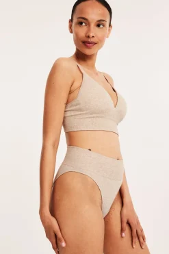 Brasilialaiset pikkuhousut | Meleerattu beige | Naiset | Kappahl