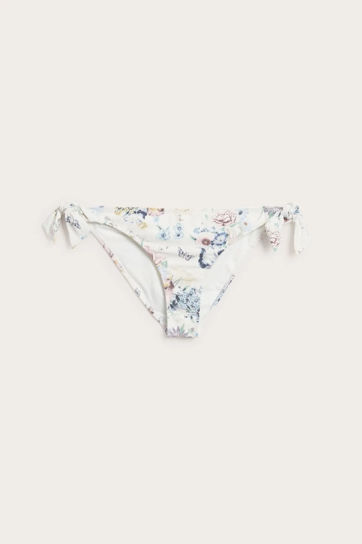 Brasilialaismallinen bikinialaosa, jossa on solmittavat nauhat | Luonnonvalkoinen | Naiset | Kappahl