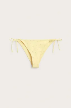 Brasilialaismallinen bikinialaosa, jossa on solmittavat nauhat | Keltainen | Naiset | Kappahl