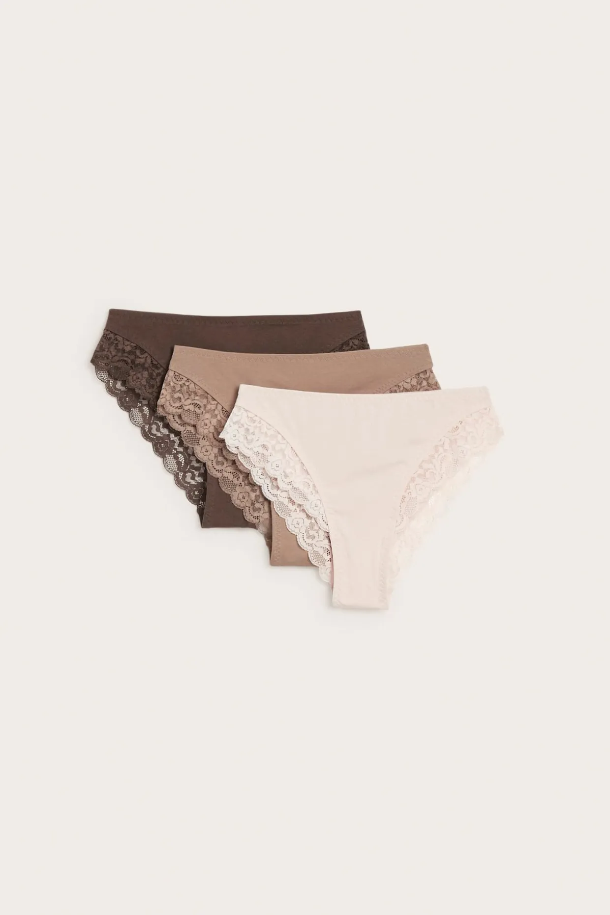 Brasilialaismalliset pikkuhousut, 3-pack | Pinkki | Naiset | Kappahl