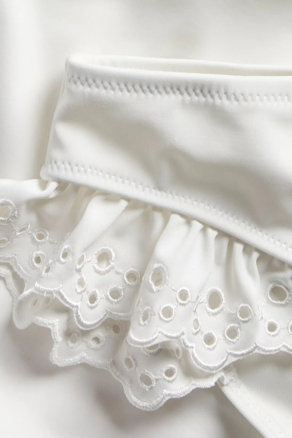 Brasilialaistyylinen bikinialaosa, jossa englantilaista kirjontaa | Luonnonvalkoinen | Naiset | Kappahl