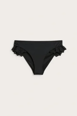 Brasilialaistyylinen bikinialaosa, jossa englantilaista kirjontaa | Musta | Naiset | Kappahl