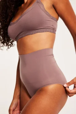 Brief-alushousut medium shape | Tummanpinkki | Naiset | Kappahl