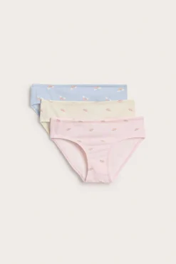 Briefalushousut sateenkaarikuviolla 3-pack | Pinkki | Lapset | Kappahl