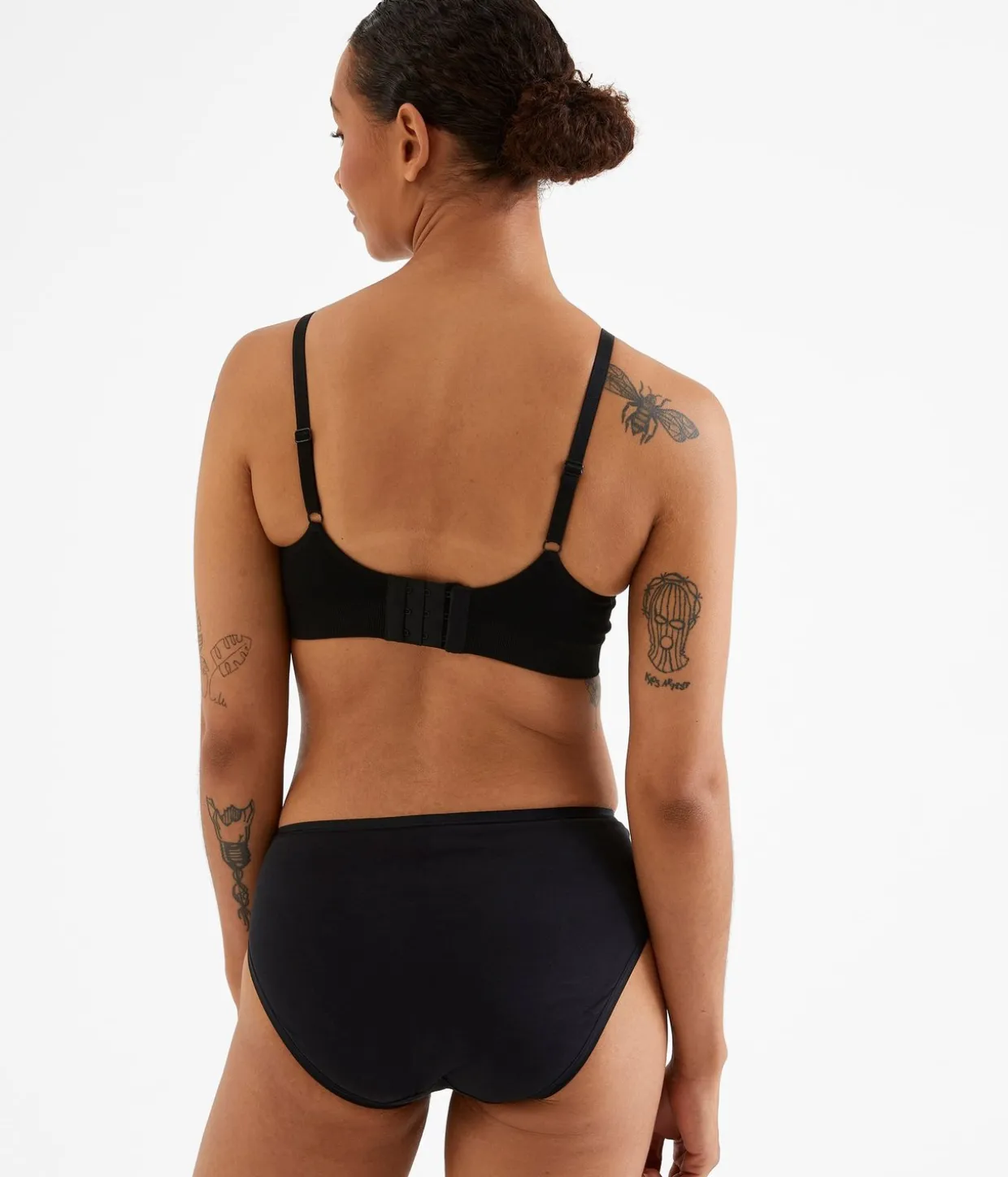 Brief 3-pack puuvillaa | Musta | Naiset | Kappahl