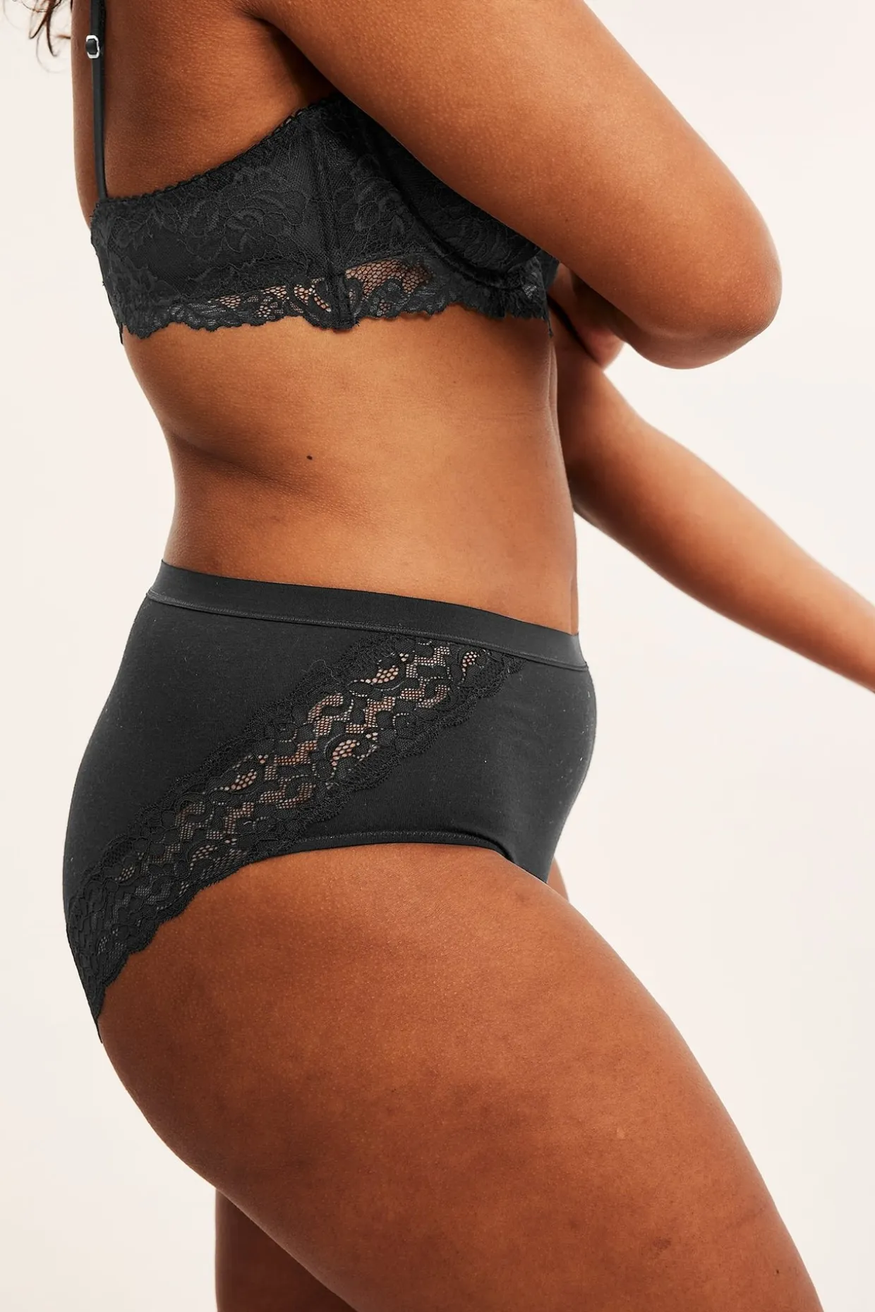 Brief 3-pack puuvillaa | Musta | Naiset | Kappahl