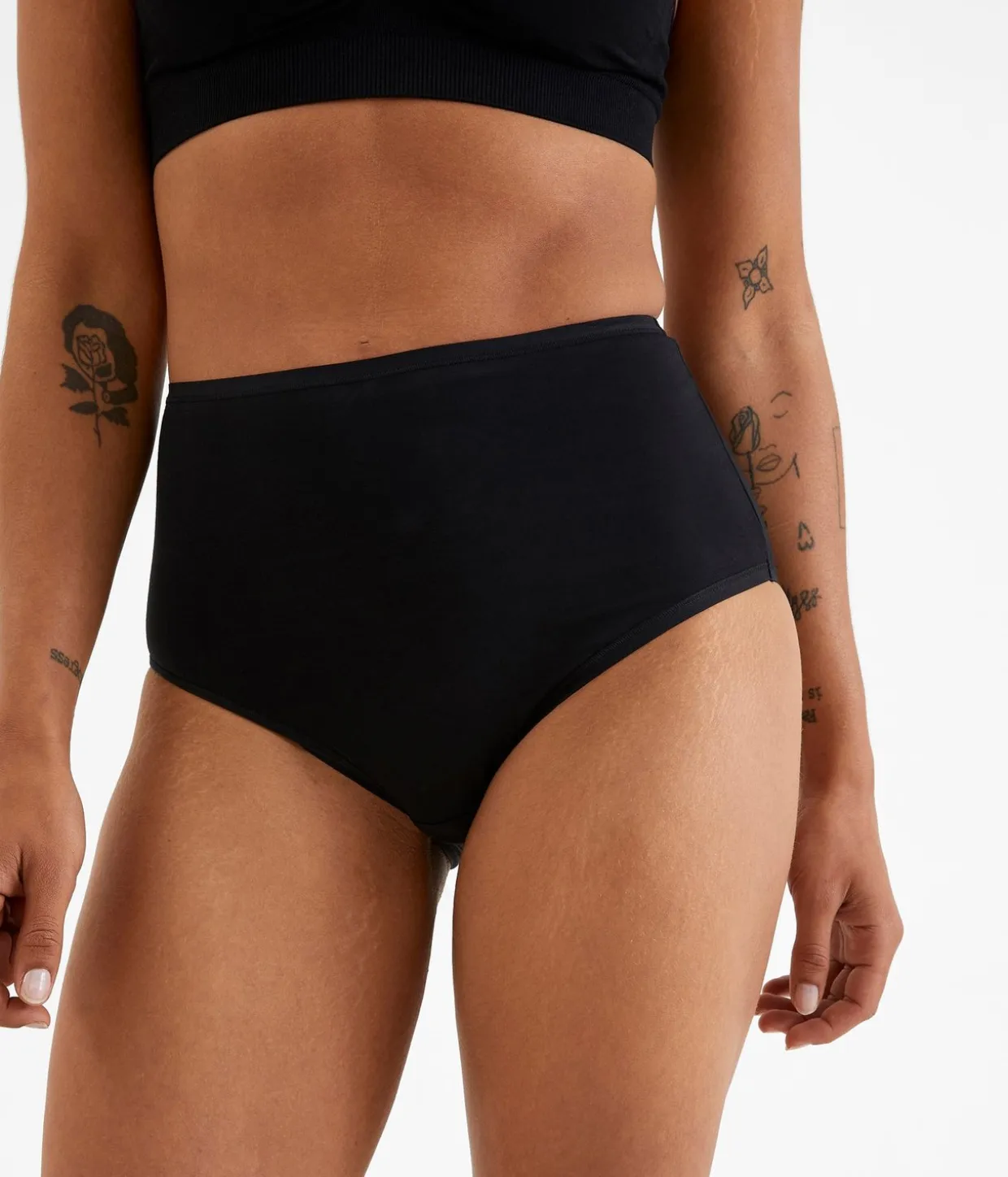 Brief 3-pack puuvillaa | Musta | Naiset | Kappahl