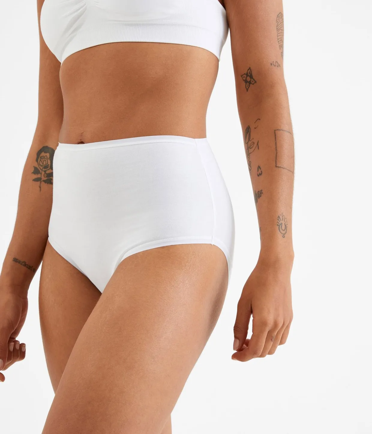 Brief 3-pack puuvillaa | Valkoinen | Naiset | Kappahl