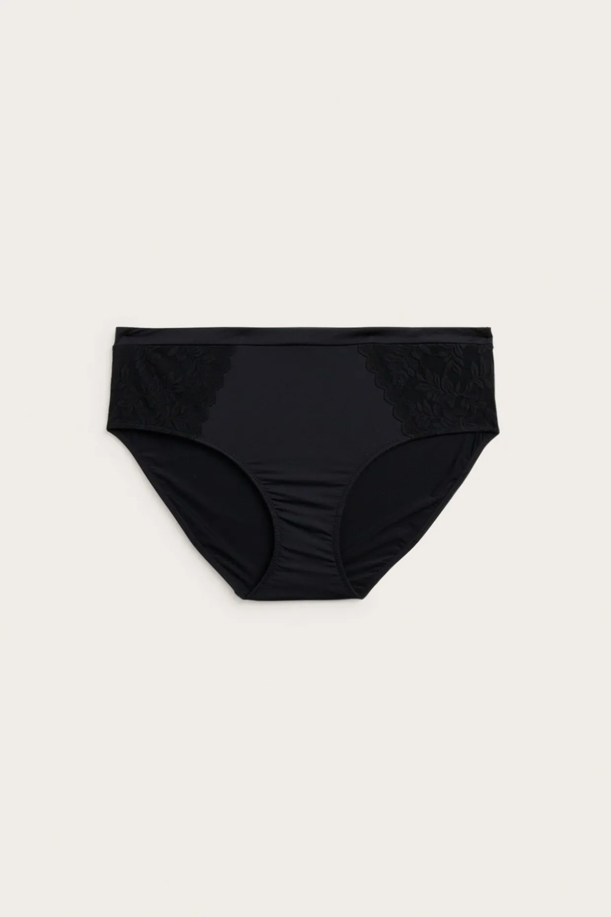 Brief-pikkuhousut pitsillä | Musta | Naiset | Kappahl