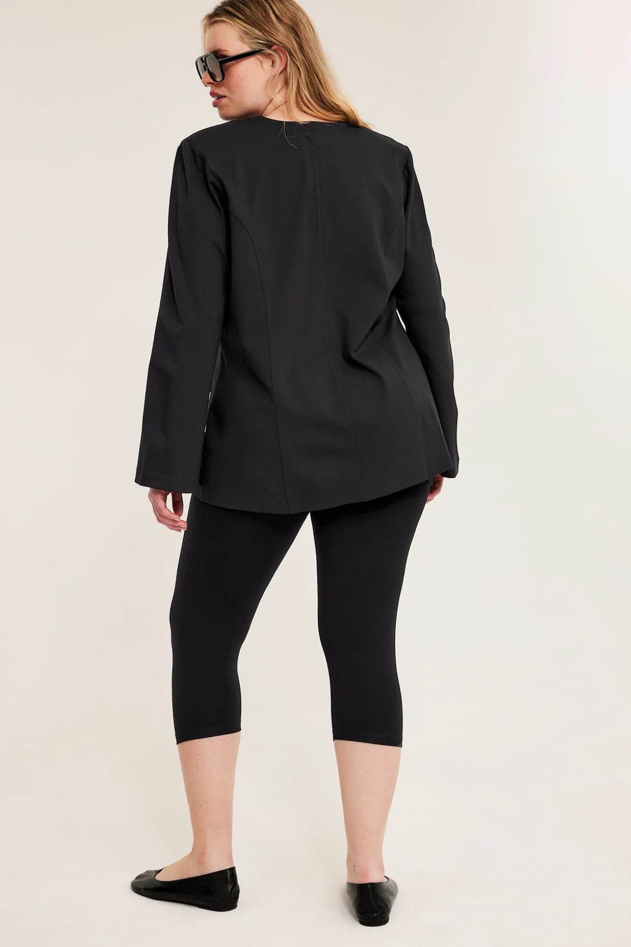 Caprileggingsit | Musta | Naiset | Kappahl