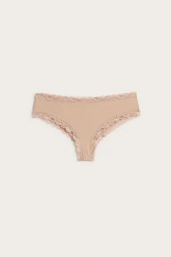 Cheeky-malliset mikrokuitualushousut | Ruskea | Naiset | Kappahl