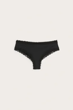 Cheeky-malliset mikrokuitualushousut | Musta | Naiset | Kappahl