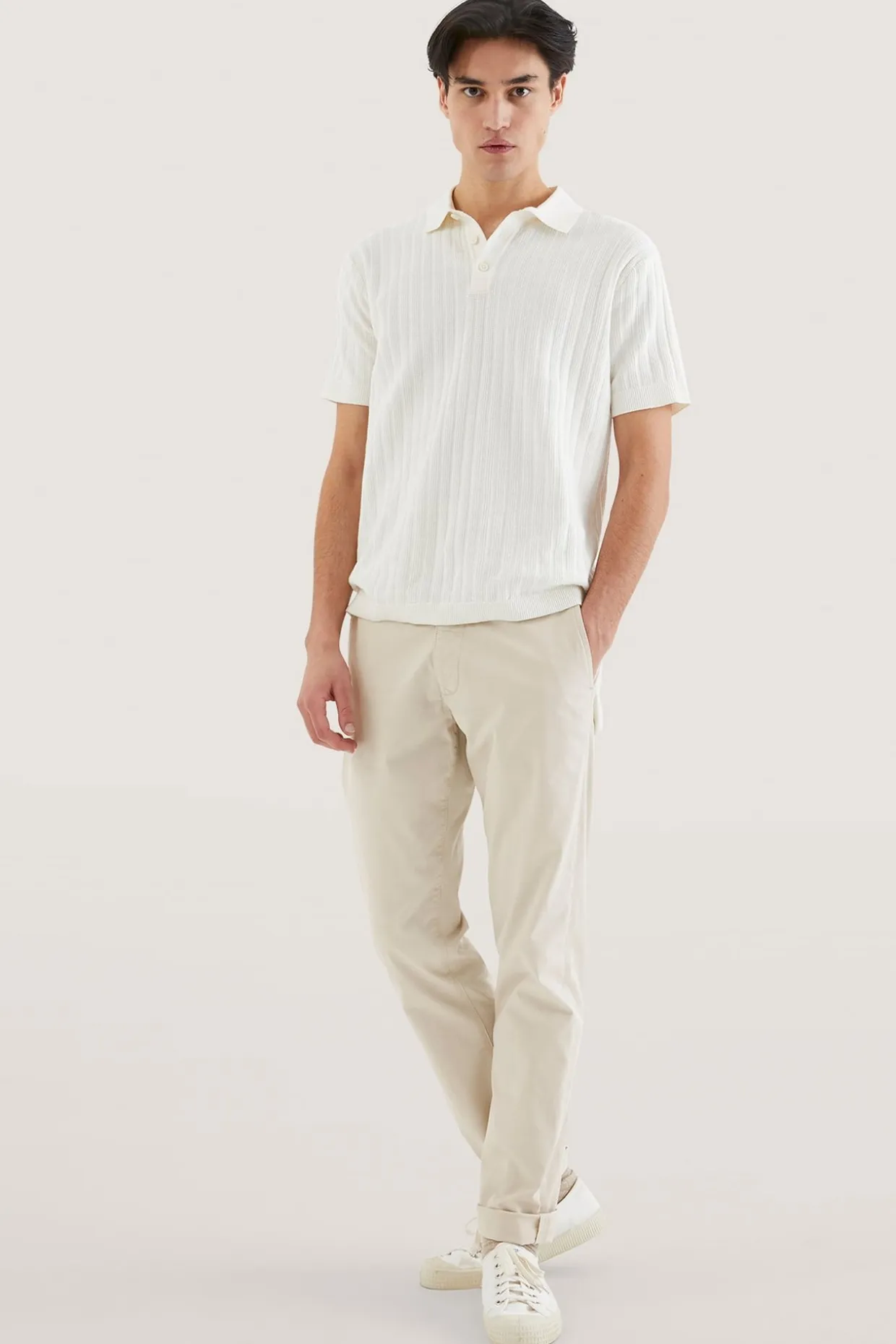 Chinos regular fit | Vaaleanbeige | Miehet | Kappahl