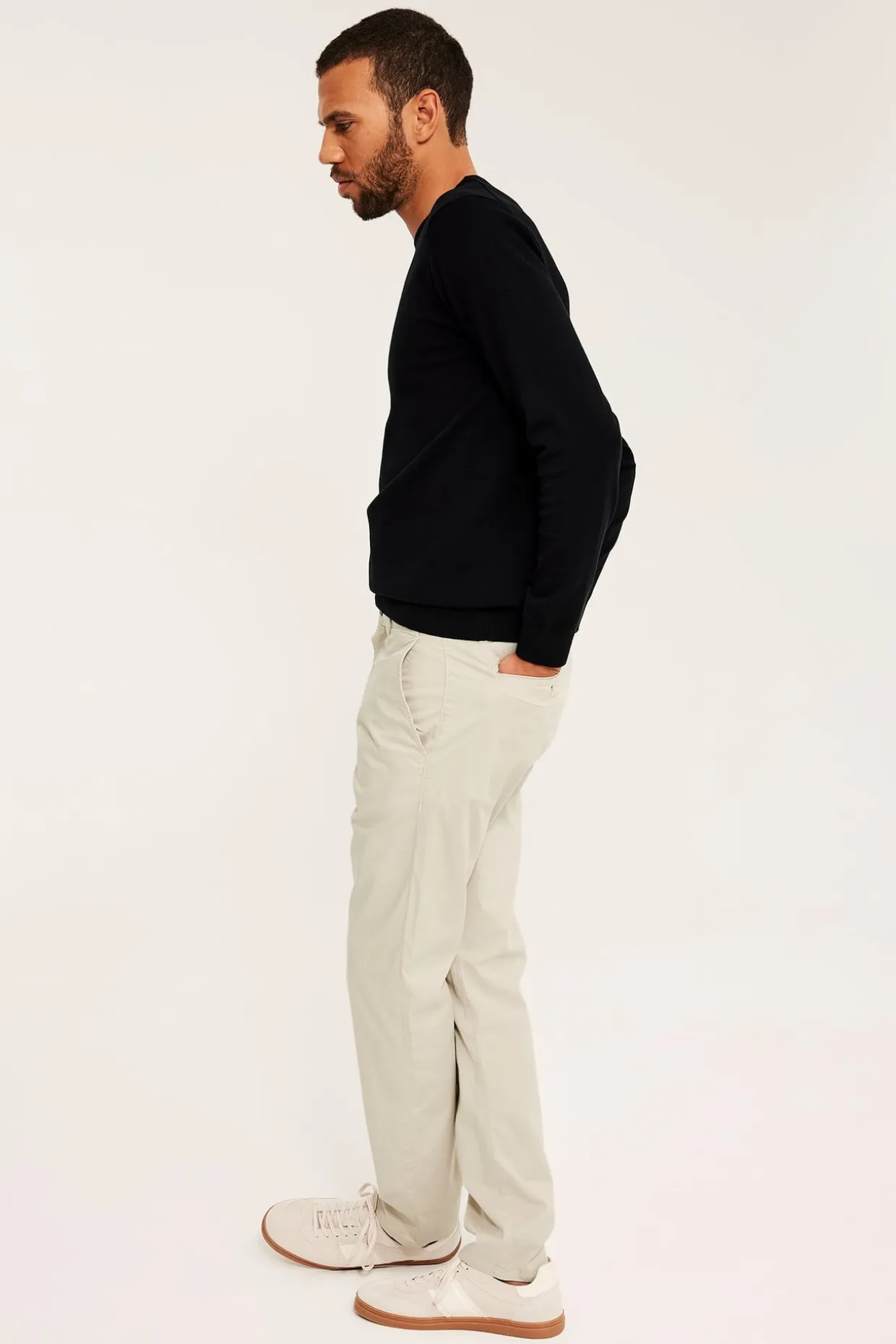 Chinos regular fit | Vaaleanbeige | Miehet | Kappahl