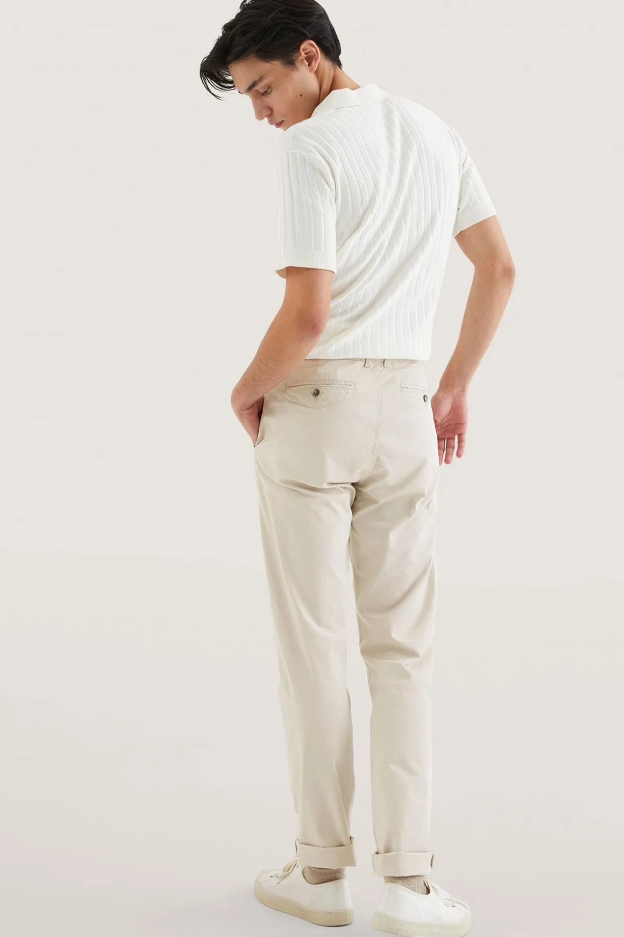 Chinos regular fit | Vaaleanbeige | Miehet | Kappahl