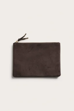 Clutch mokkajäljitelmästä | Tummanruskea | Naiset | Kappahl