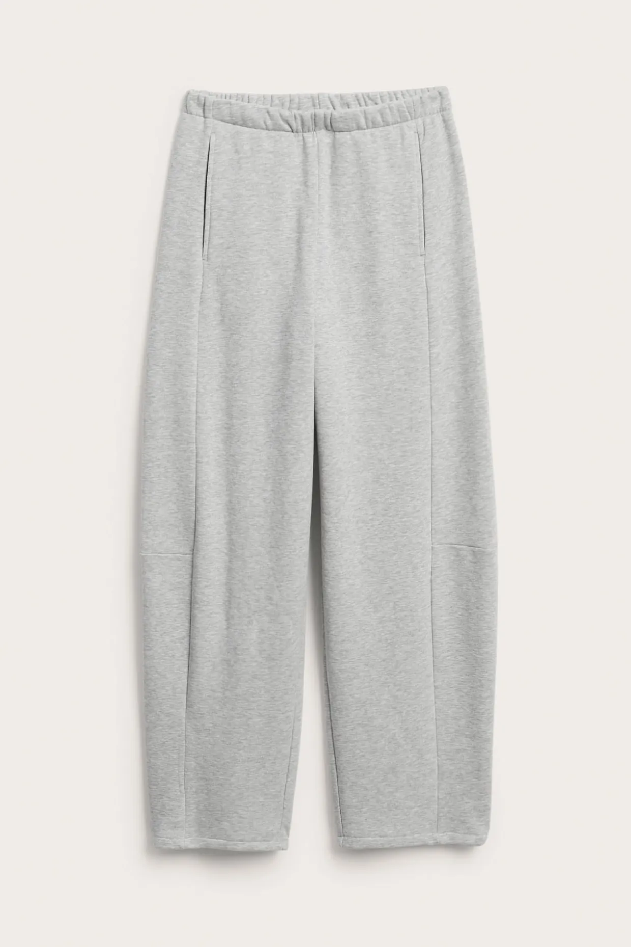 Collegehousut barrel fit | Vaaleanharmaa | Naiset | Kappahl