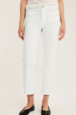 Cropped flare jeans regular waist | Valkoinen | Naiset | Kappahl